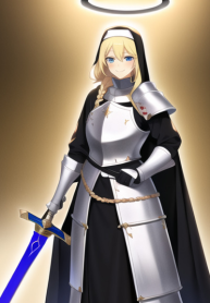 A Powerful Martial Artist Reincarnates as a Nun Knight